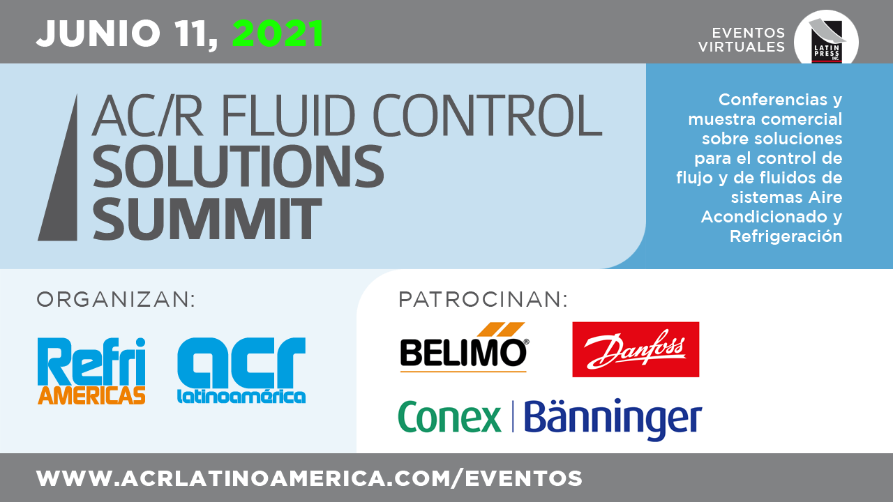 Conferencias y muestra comercial sobre soluciones para el control de flujo y de fluidos de sistemas Aire Acondicionado y Refrigeración