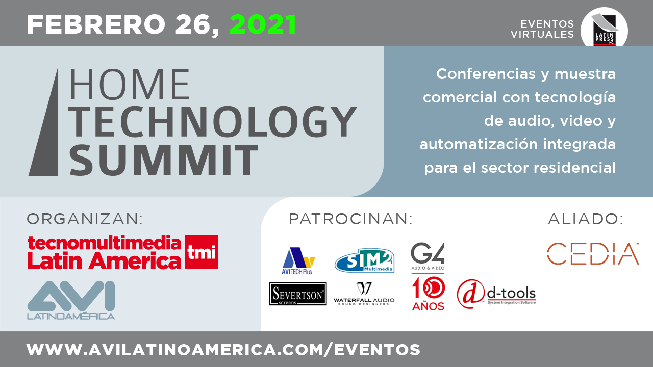 Conferencias y muestra comercial con tecnología de audio, video y automatización integrada para el sector residencial