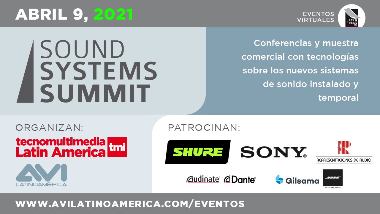 Conferencias y muestra comercial con tecnologías sobre los nuevos sistemas de sonido instalado y temporal