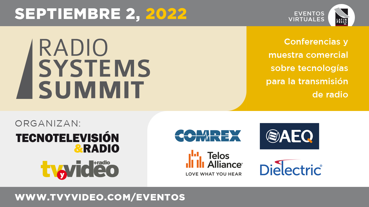 Conferencias y muestra comercial sobre tecnologías para la transmisión de radio.