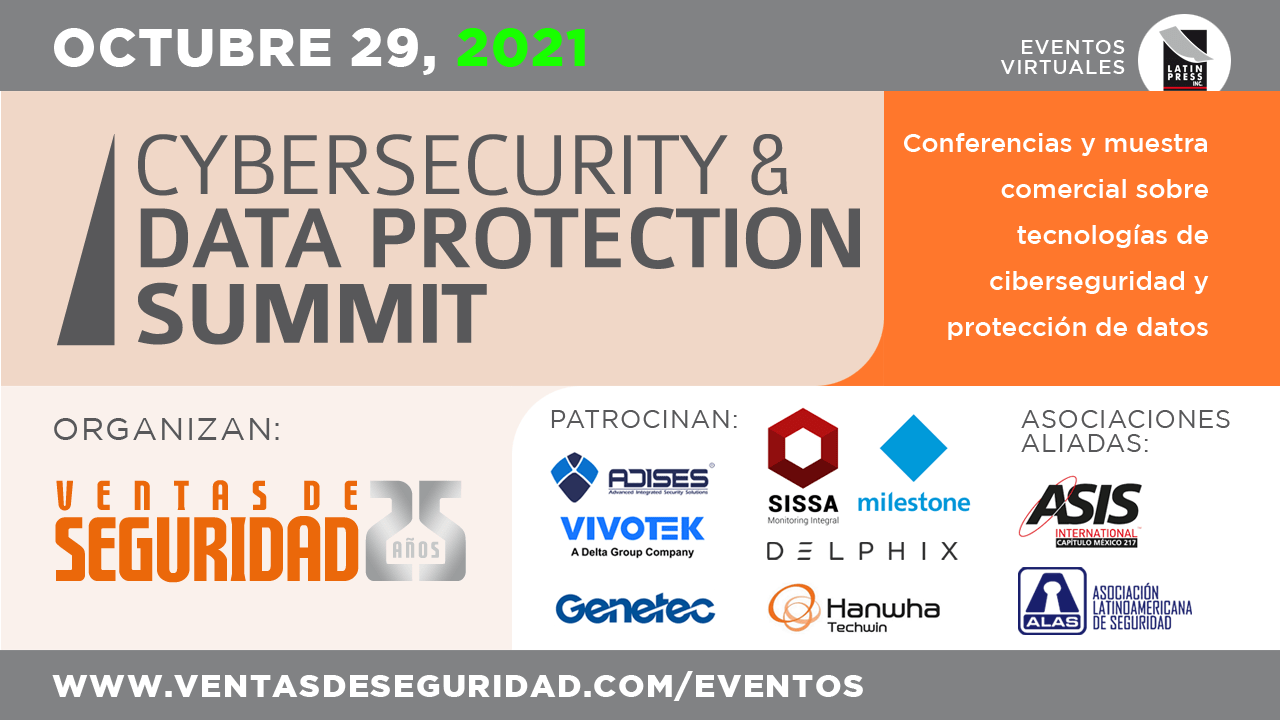 Conferencias y muestra comercial sobre tecnologías de ciberseguridad y protección de datos