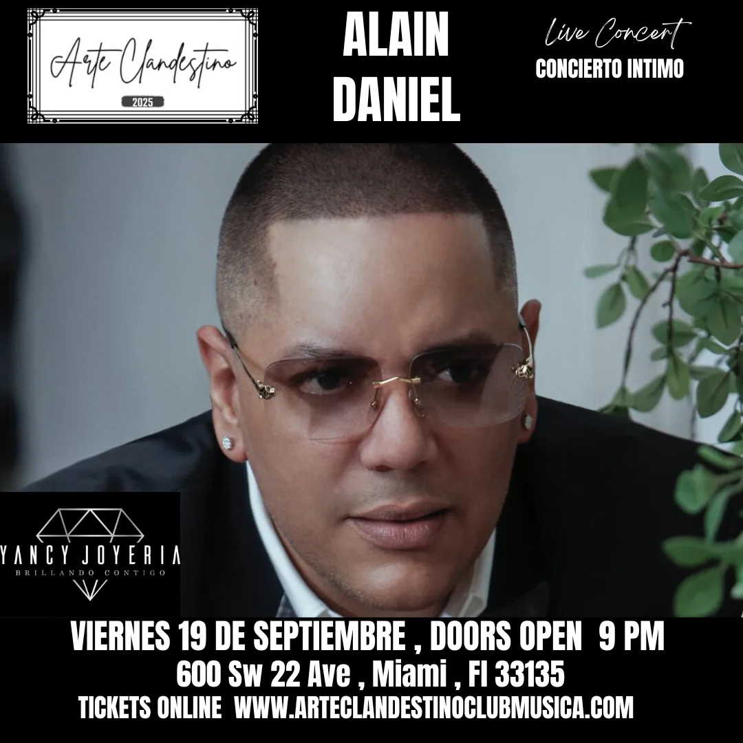 Alain Daniel en concierto en el Arte Clandestino Music Club