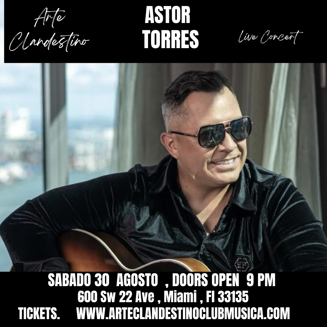 Astor Torres en concierto en el Arte Clandestino Music Club