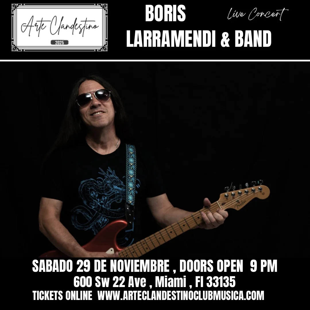 Borris Larramendi en concierto en el Arte Clandestino Music Club