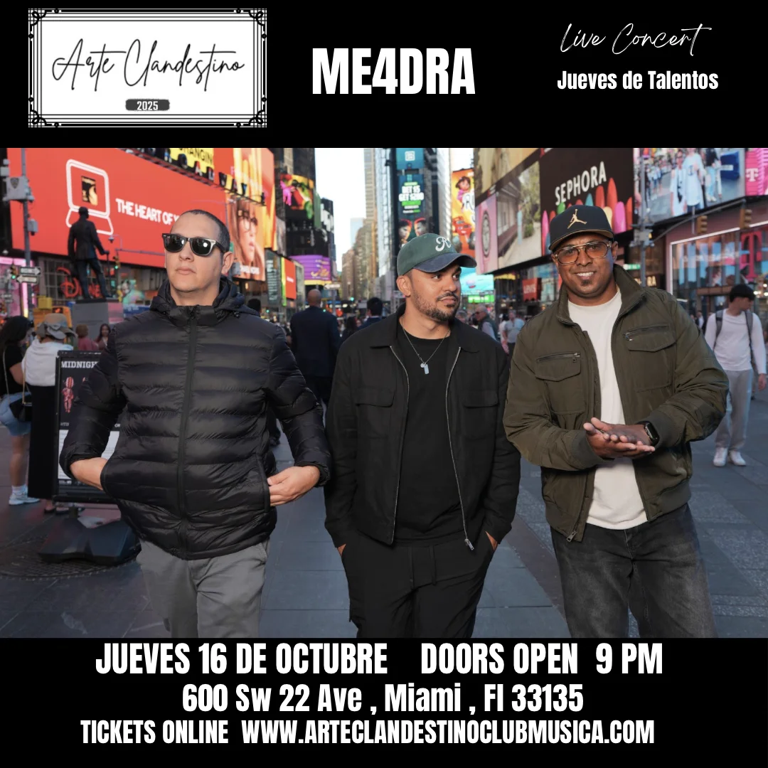 Me4dra en concierto en el Arte Clandestino Music Club