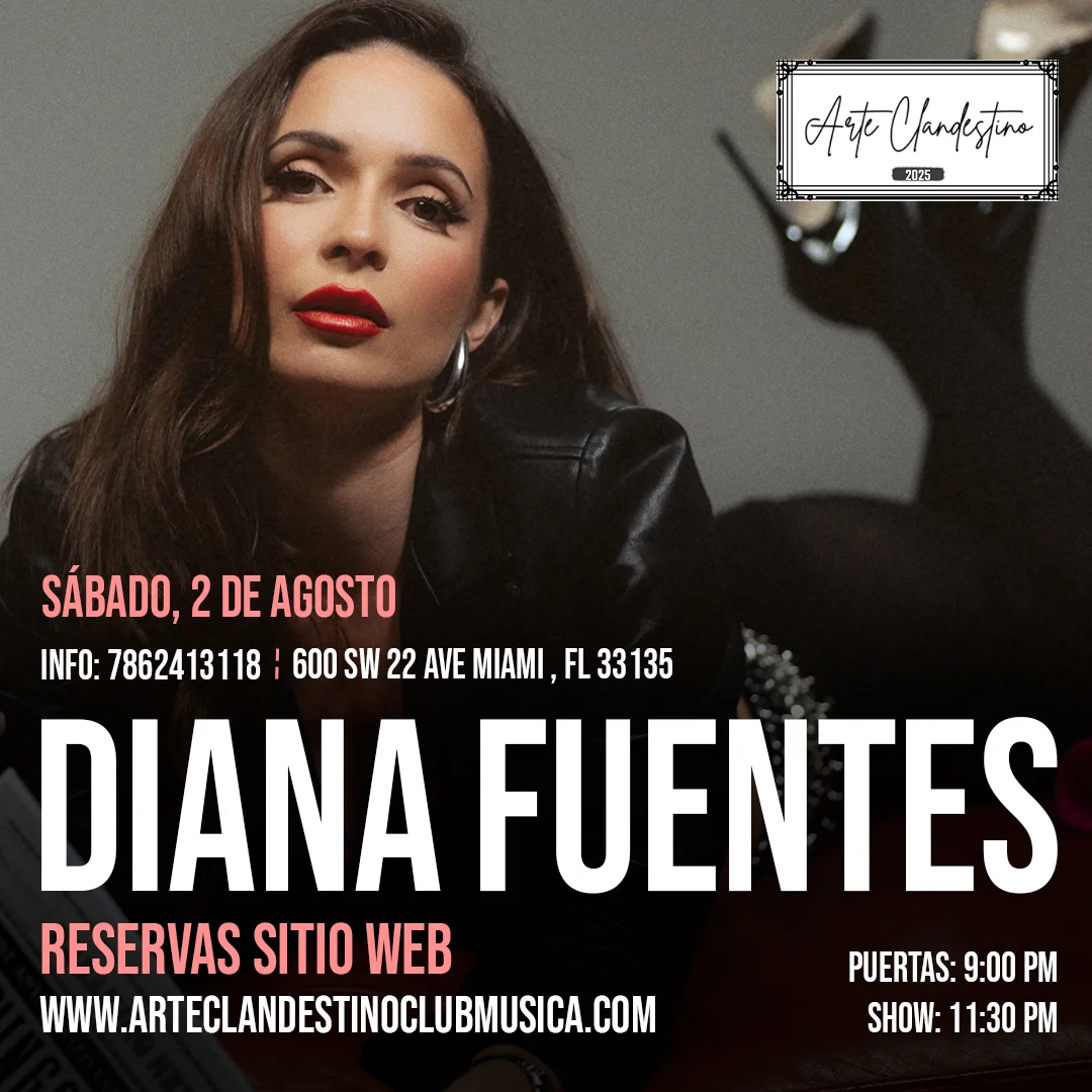 Diana Fuentes en concierto en el Arte Clandestino Music Club