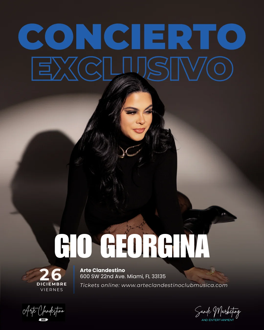 Gio Georgina en el Arte Clandestino Music Club