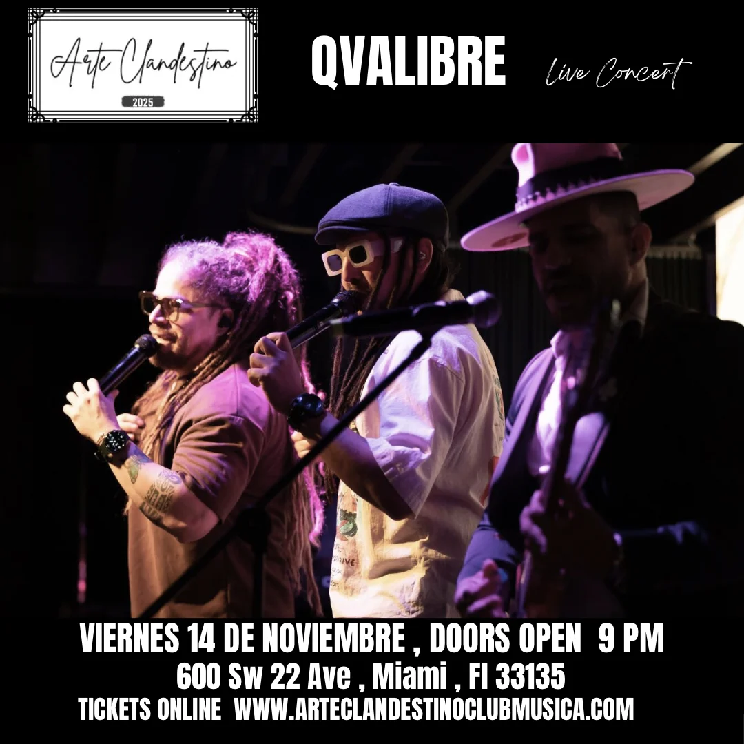 Qvalibre en concierto en el Arte Clandestino Music Club